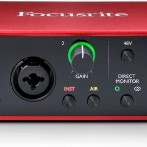 Focusrite Scarlett 2i2 3rd Gen USB Audio Interface for Recording, Songwriting, Streaming and Podcasting — High-Fidelity, Studio Quality Recording, and All the Software You Need to Record