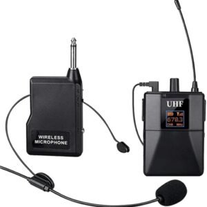Professional UHF Headset wireless single microphone Transmitter for teaching, speech, tour guide and conference