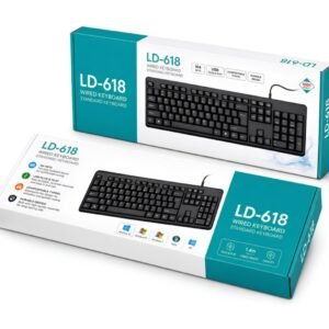LD-618 Wired USB Keyboard – 104 Keys Standard Keyboard